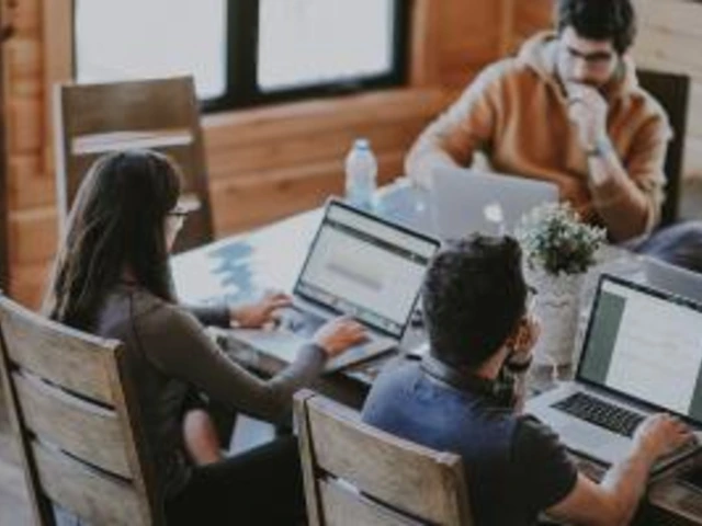 people sitting at a desk