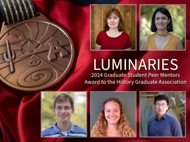 Photo montage of five students 