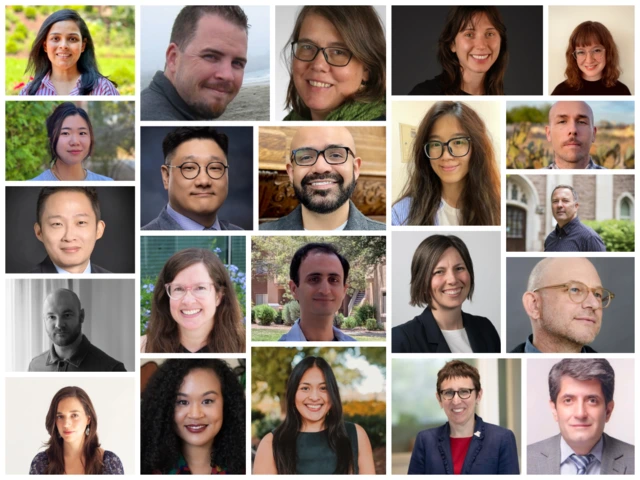 Photo montage of 22 new faculty members