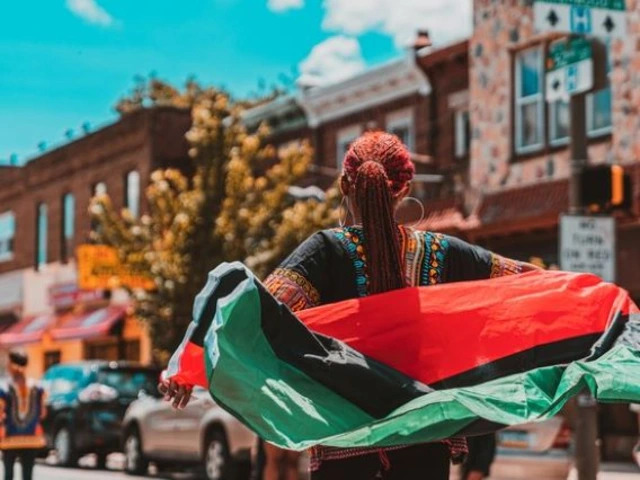 A Juneteenth parade in Philadelphia.