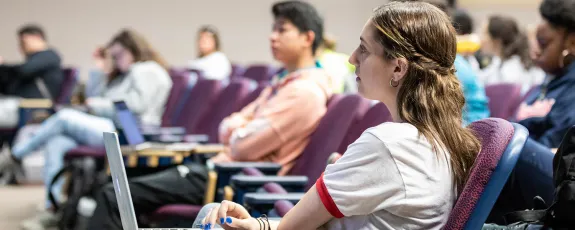 SBS students engrossed in interactive lecture